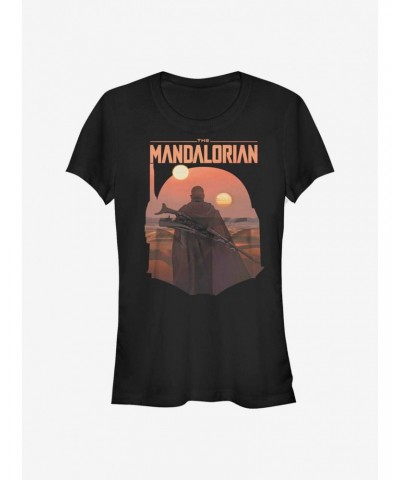 Star Wars The Mandalorian Mando Suns Girls T-Shirt $5.50 T-Shirts