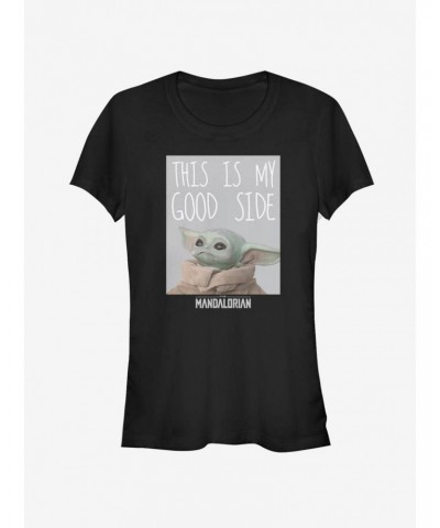 The Mandalorian Good Side Girls T-Shirt $7.93 T-Shirts