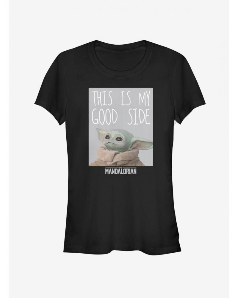 The Mandalorian Good Side Girls T-Shirt $7.93 T-Shirts