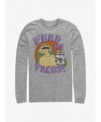 Star Wars Jabba Tacos Long-Sleeve T-Shirt $9.21 T-Shirts