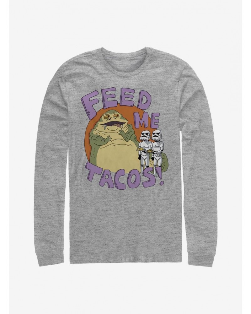 Star Wars Jabba Tacos Long-Sleeve T-Shirt $9.21 T-Shirts