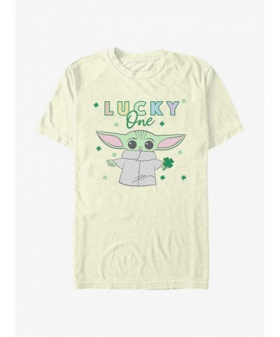 Star Wars The Mandalorian Lucky One Clover T-Shirt $5.59 T-Shirts