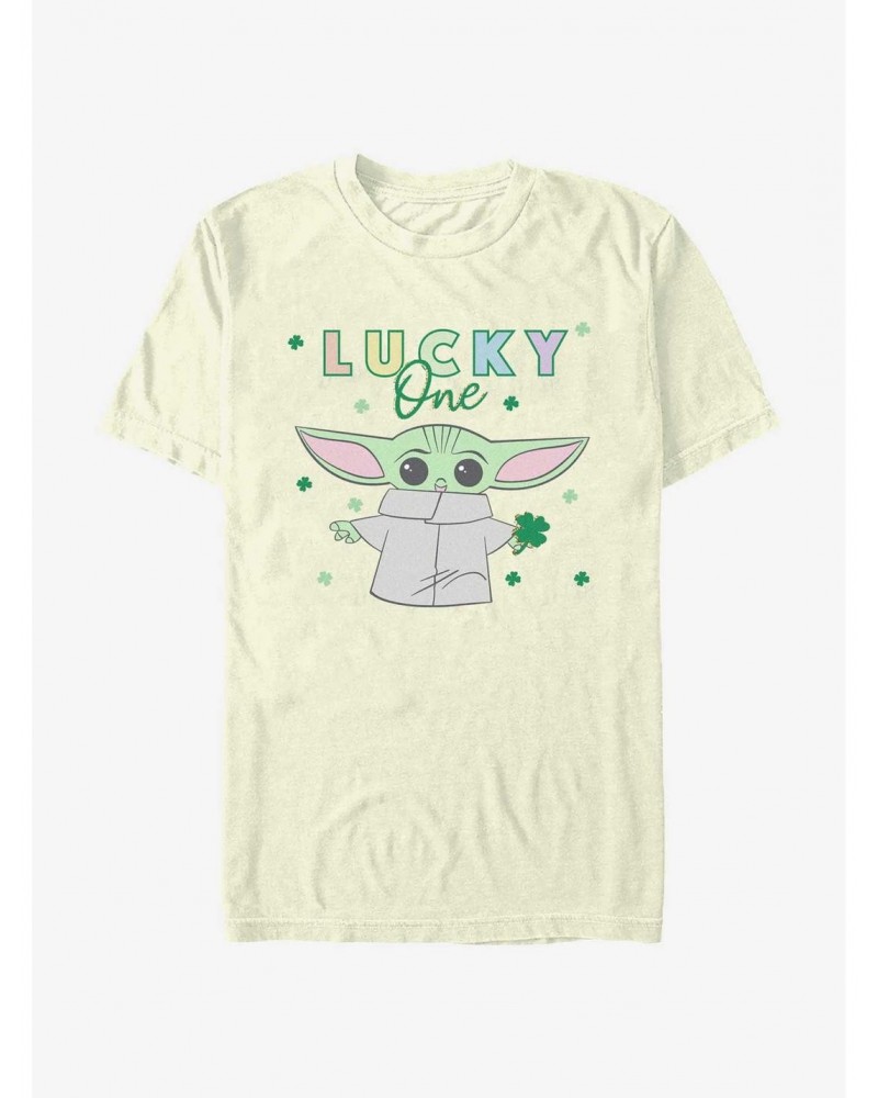 Star Wars The Mandalorian Lucky One Clover T-Shirt $5.59 T-Shirts