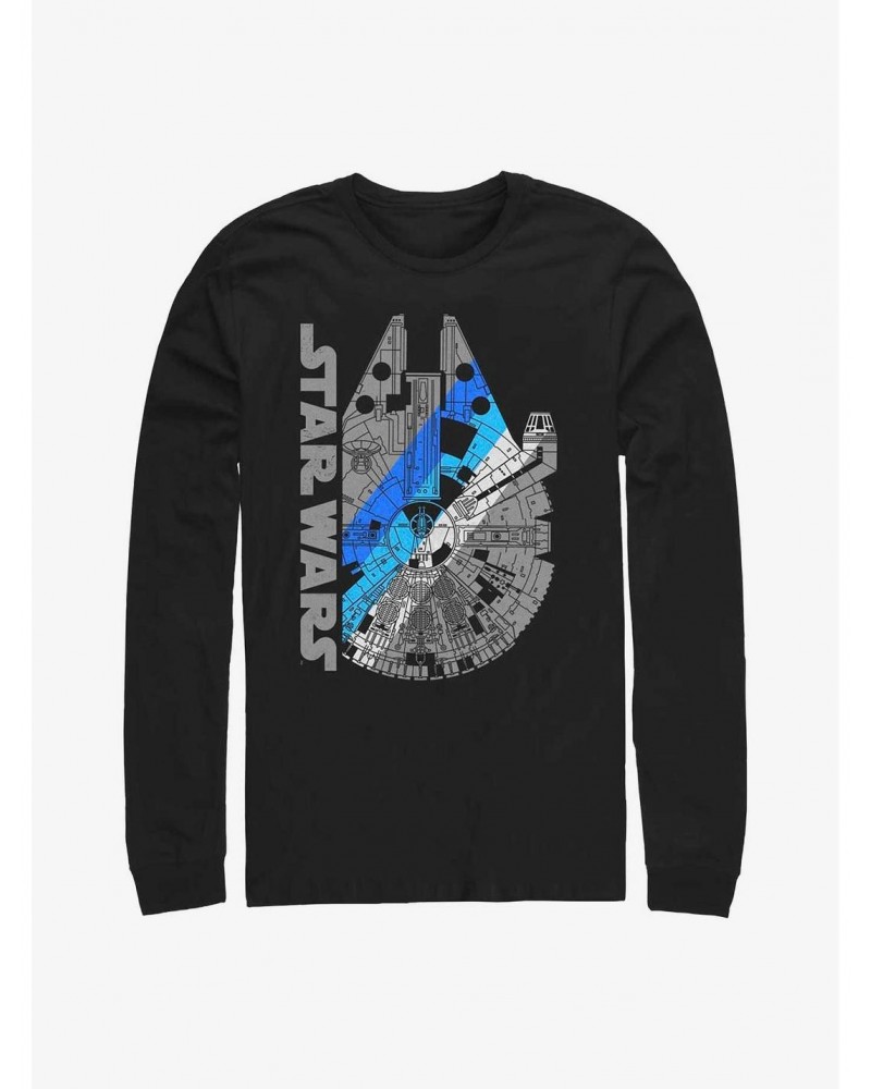 Star Wars 2 Fast 2 Falcon Long Sleeve T-Shirt $8.95 T-Shirts