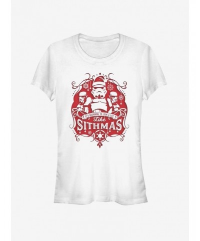 Star Wars Santa Storm Trooper Sithmas Christmas Girls T-Shirt $5.66 T-Shirts