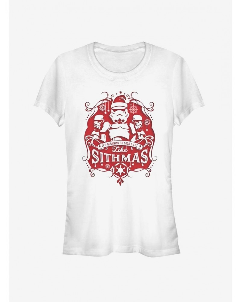 Star Wars Santa Storm Trooper Sithmas Christmas Girls T-Shirt $5.66 T-Shirts