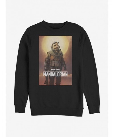 Star Wars The Mandalorian Alien Poster Crew Sweatshirt $12.40 Sweatshirts