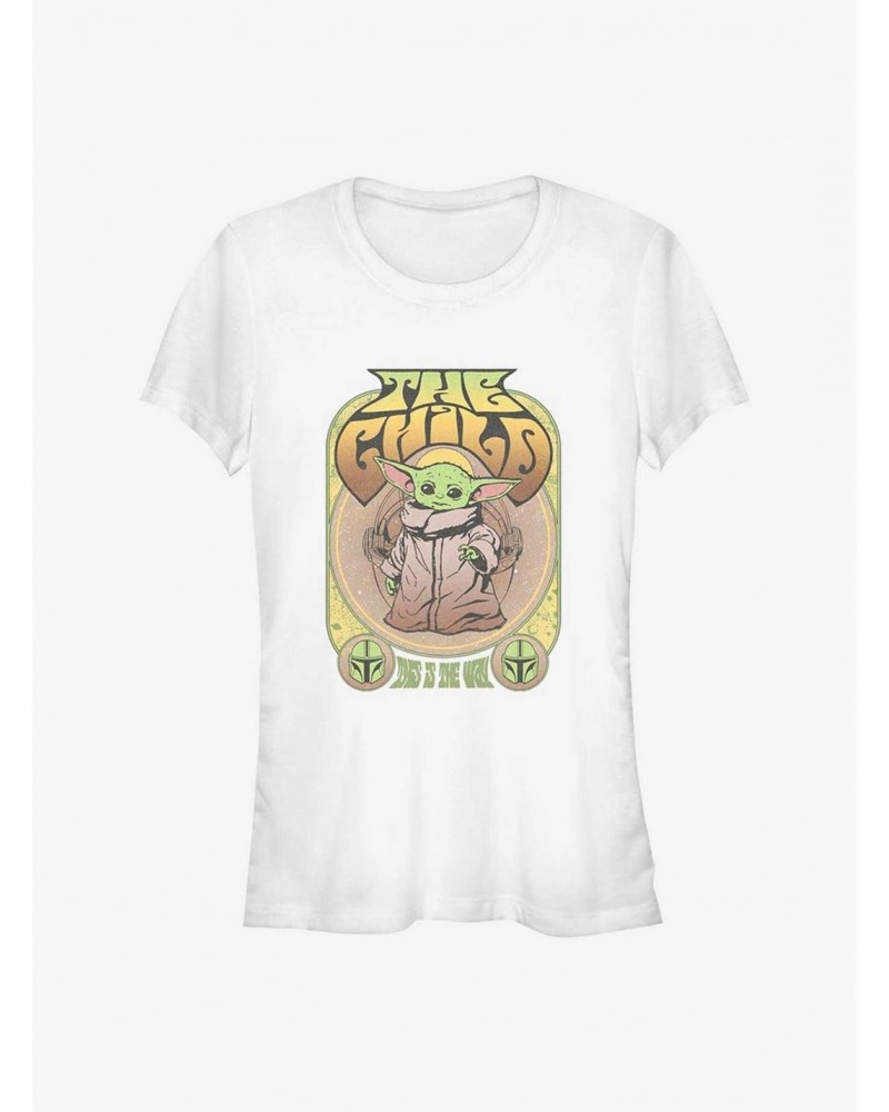 Star Wars The Mandalorian Retro Grogu Girls T-Shirt $6.80 T-Shirts