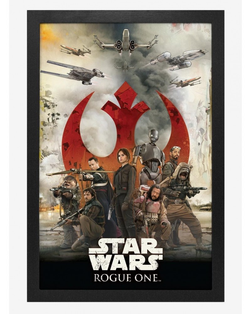 Star Wars Rogue One Rebels Logo Poster $12.20 Posters