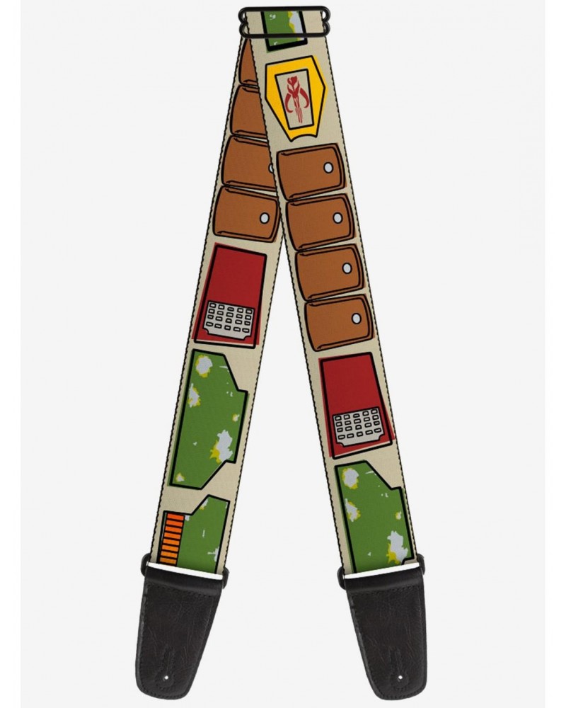 Star Wars Boba Fett Utility Belt Bounding Tan Guitar Strap $11.70 Guitar Straps