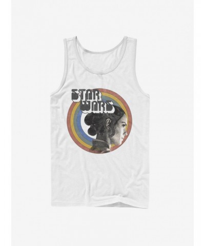 Star Wars Episode IX The Rise Of Skywalker Vintage Rey Rainbow White KTS Tank $7.37 Tanks