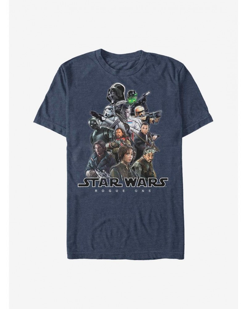 Star Wars Rogue One: A Star Wars Story Cast T-Shirt $7.77 T-Shirts