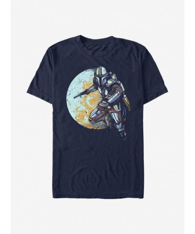 Extra Soft Star Wars The Mandalorian Moon Mando T-Shirt $7.14 T-Shirts