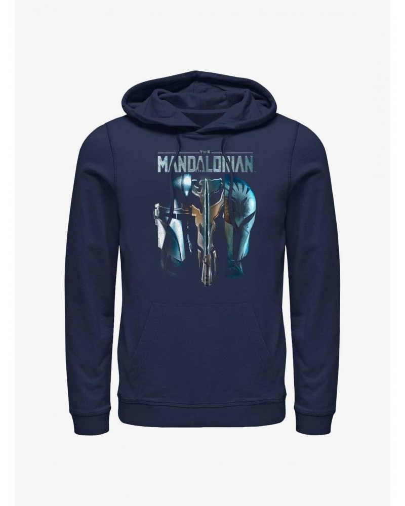 Star Wars The Mandalorian Din Djarin & Bo-Katan Mythosaur Hoodie $16.88 Hoodies