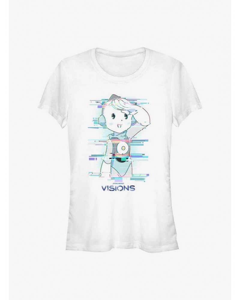 Star Wars: Visions T0-B1 Salute Girls T-Shirt $5.02 T-Shirts