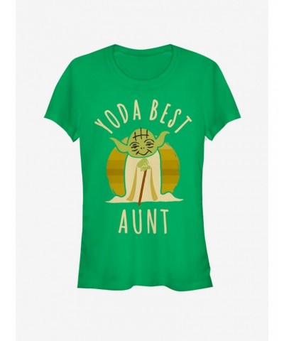 Star Wars Best Aunt Yoda Says Girls T-Shirt $7.60 T-Shirts