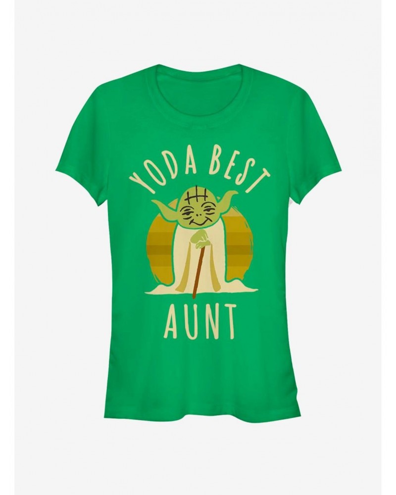 Star Wars Best Aunt Yoda Says Girls T-Shirt $7.60 T-Shirts