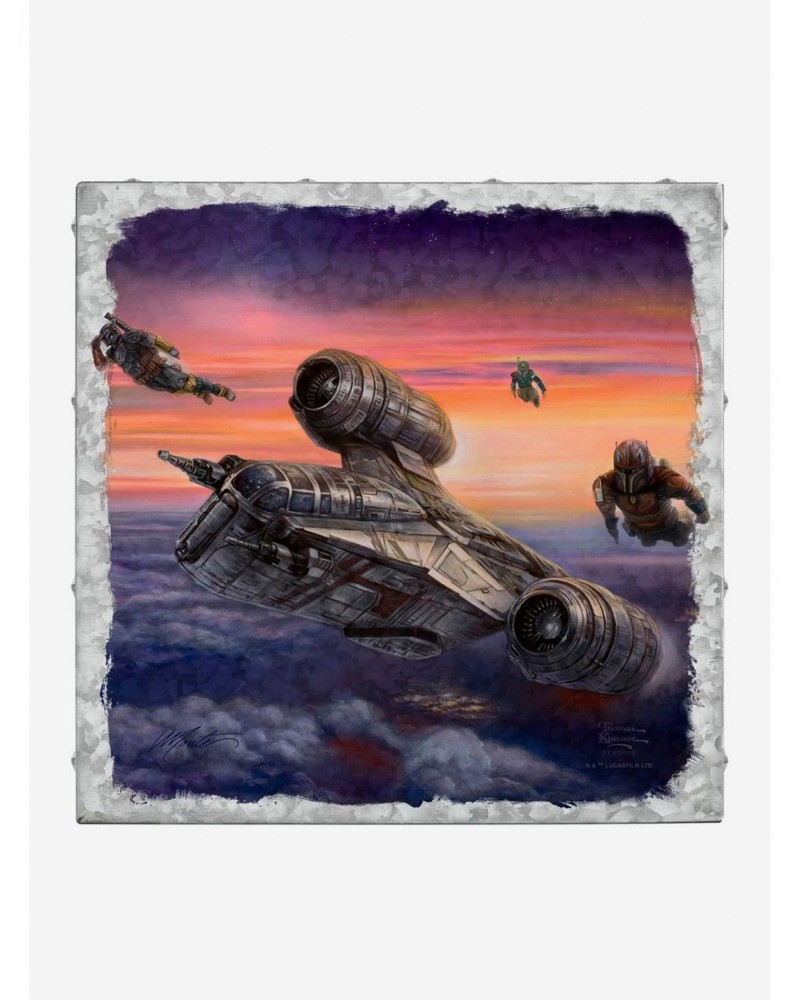 Star Wars The Mandalorian The Escort 14" x 14" Metal Box Art $22.45 Merchandises