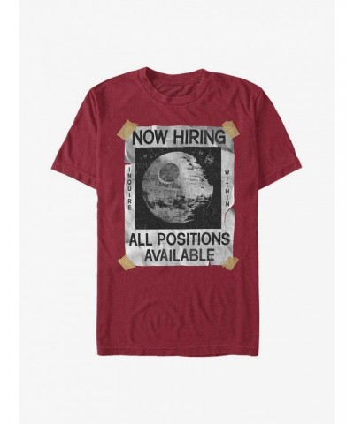 Star Wars All Positions Available Death Star T-Shirt $5.44 T-Shirts