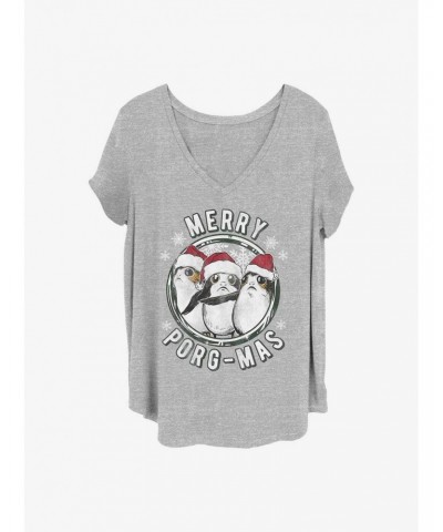 Star Wars: The Last Jedi Merry Porgmas Girls T-Shirt Plus Size $9.71 T-Shirts