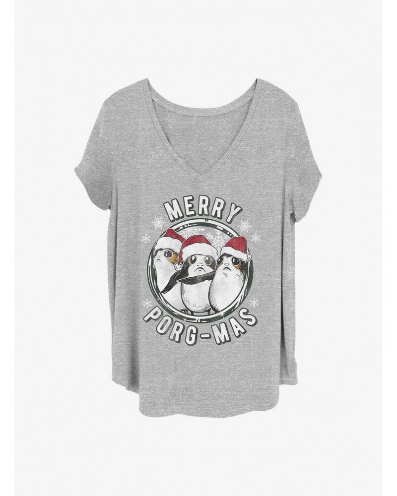 Star Wars: The Last Jedi Merry Porgmas Girls T-Shirt Plus Size $9.71 T-Shirts