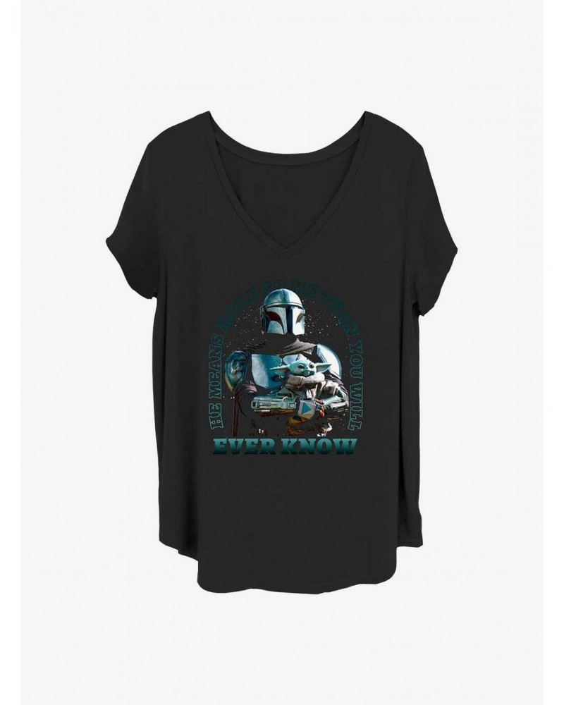 Star Wars The Mandalorian Meaningful Girls T-Shirt Plus Size $6.94 T-Shirts