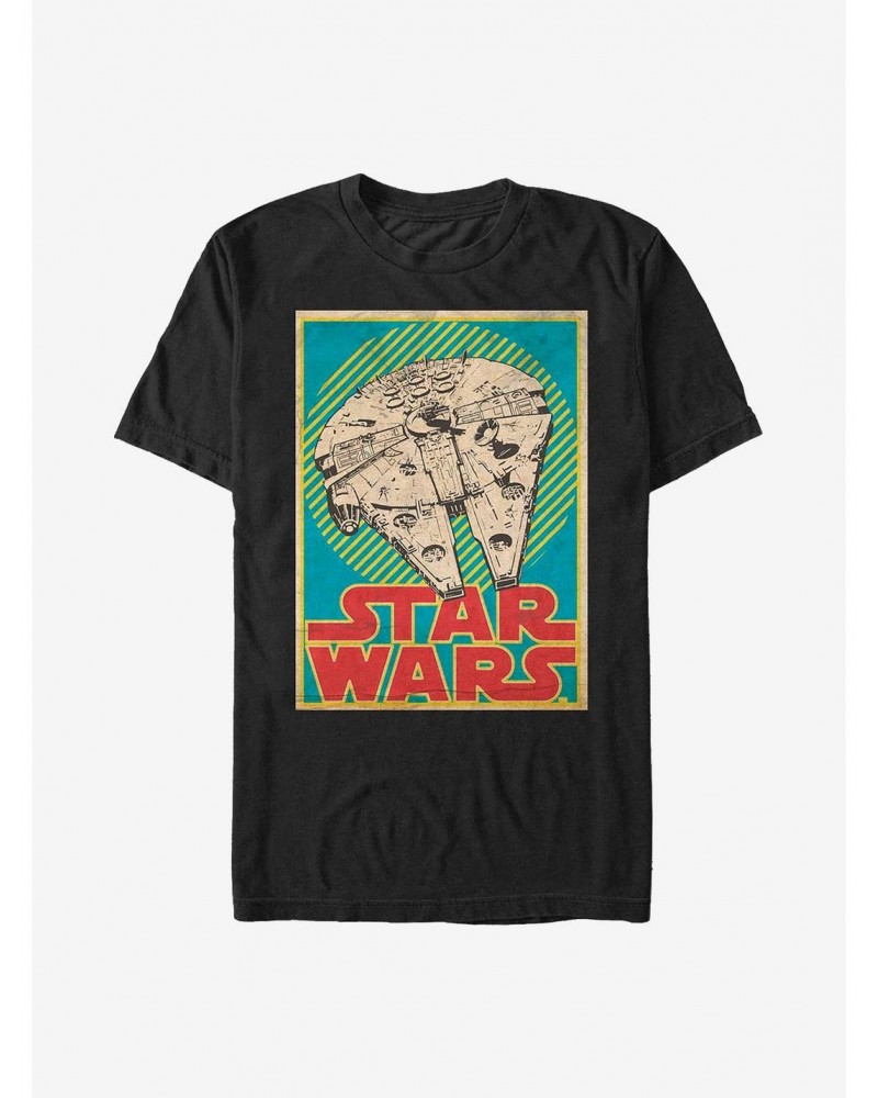 Star Wars Millennuim Falcon Card T-Shirt $4.81 T-Shirts