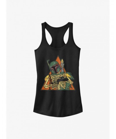 Star Wars Skeleton Boba Girl's Tank $10.15 Tanks