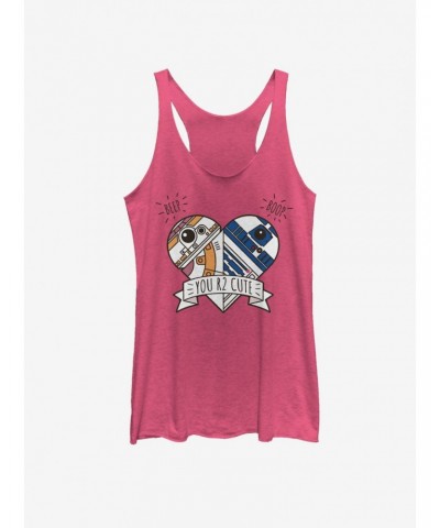 Star Wars BB-8 Heart R2 Girls Tank $8.08 Tanks