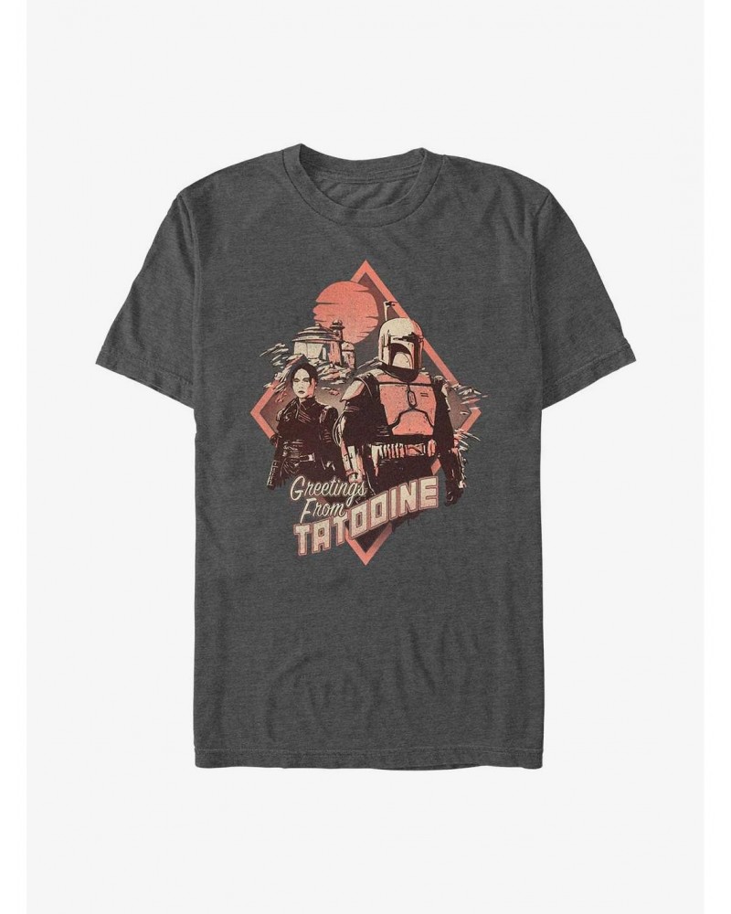 Star Wars The Book Of Boba Fett Greeting From Tatooine T-Shirt $7.30 T-Shirts