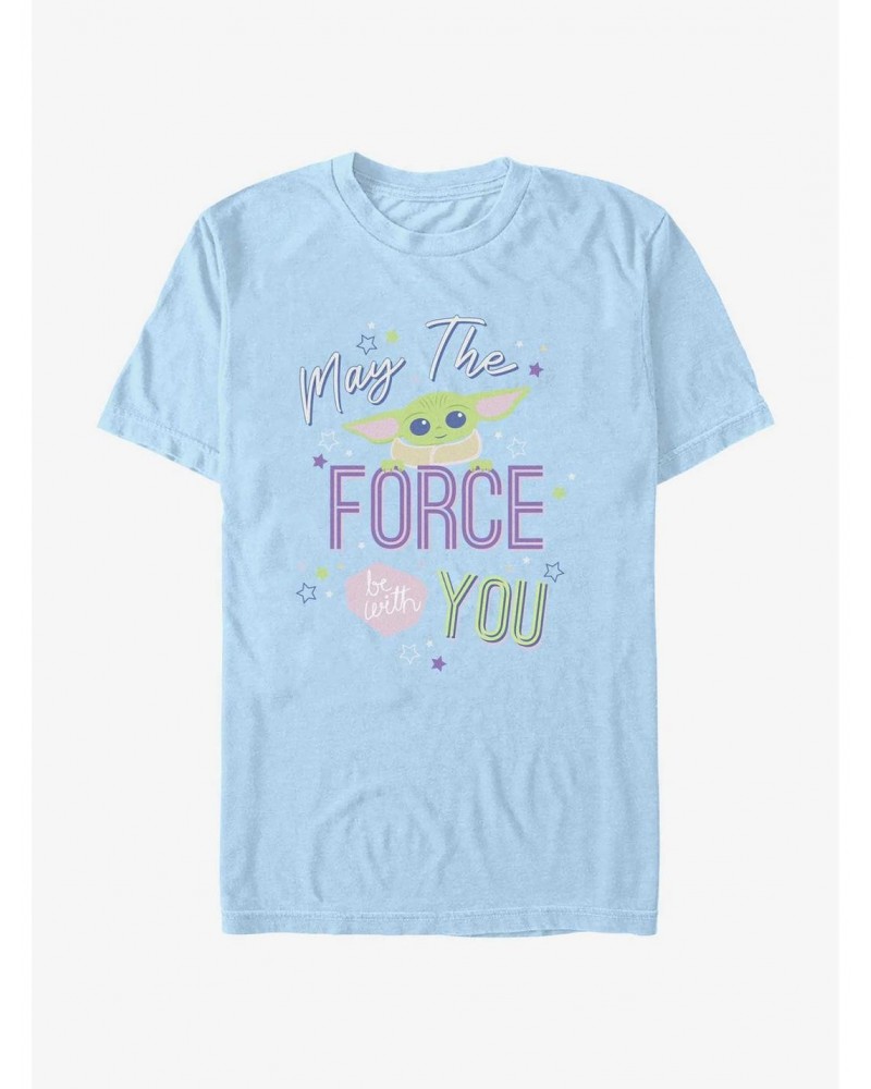 Star Wars The Mandalorian May The Force Be With You T-Shirt $6.21 T-Shirts