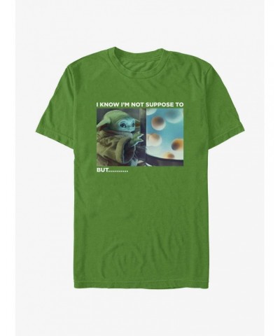 Star Wars The Mandalorian Grogu Not Supposed To Meme T-Shirt $5.12 T-Shirts