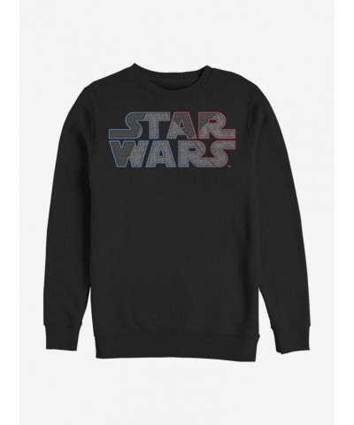 Star Wars Pattern Logo Crew Sweatshirt $13.28 Sweatshirts