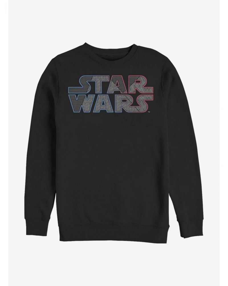 Star Wars Pattern Logo Crew Sweatshirt $13.28 Sweatshirts