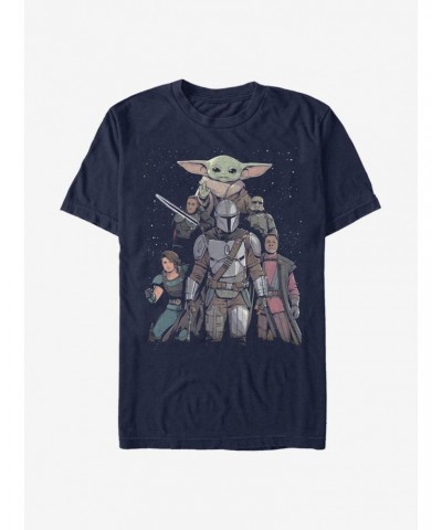 Extra Soft Star Wars The Mandalorian Mandalorian Crew Poster T-Shirt $7.14 T-Shirts