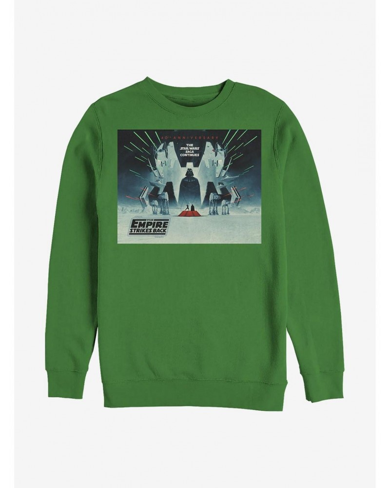 Star Wars Episode V The Empire Strikes Back 40th Anniversary Poster Sweatshirt $8.86 Sweatshirts